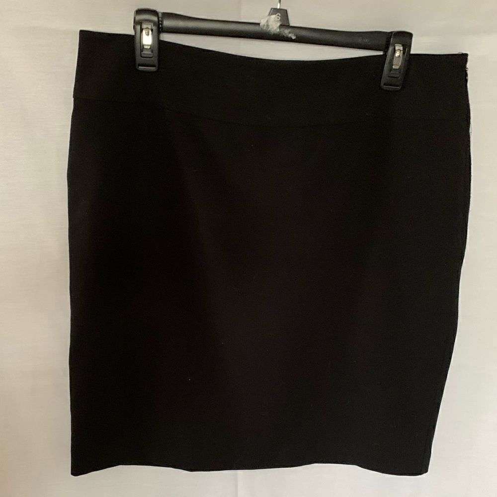 212 Collection Black Pencil Skirt Petite Career Office Stretch Skirt 12P